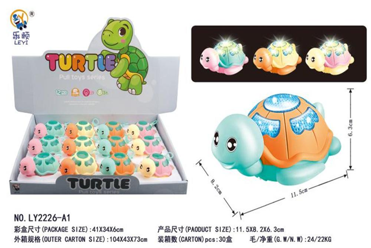 Turtle Pull Toy With Lights